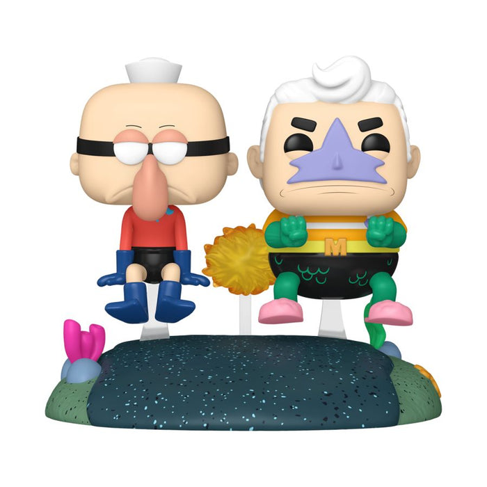 PRE-ORDER Spongebob Squarepants - Mermaidman & Barnacleboy with Invisible Boat US Exclusive Pop! Rides Vinyl Figure - PRE-ORDER