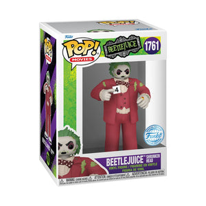 PRE-ORDER Beetlejuice - Beetlejuice (Shrunken Head) Exclusive Pop! Vinyl Figure - PRE-ORDER