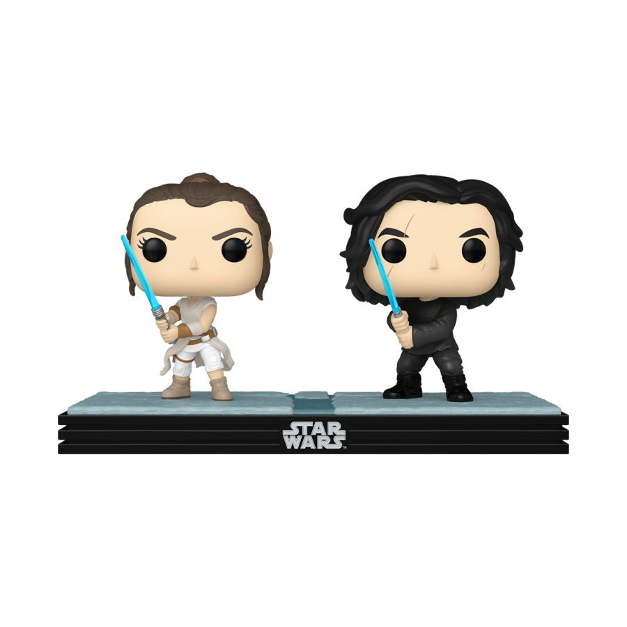 PRE-ORDER Star Wars - Rey & Kylo Ren Glow Exclusive Pop! Moment Vinyl Figure - PRE-ORDER