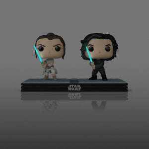 PRE-ORDER Star Wars - Rey & Kylo Ren Glow Exclusive Pop! Moment Vinyl Figure - PRE-ORDER