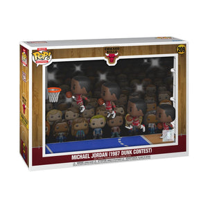PRE-ORDER NBA Bulls - Michael Jordan (1987 Dunk Contest) Pop! Moment Deluxe Vinyl Figure - PRE-ORDER