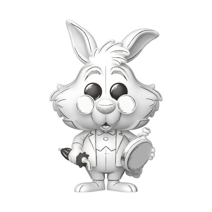 PRE-ORDER Disney: Sketched - White Rabbit Pop! Vinyl Figure - PRE-ORDER