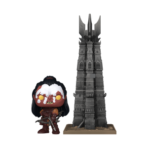 PRE-ORDER The Lord of the Rings - Lurtz with Orthanc Pop! Town Vinyl Figure - PRE-ORDER