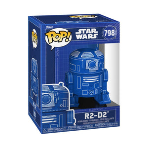 PRE-ORDER Star Wars - R2-D2 (Blueprint) Pop! Vinyl Figure - PRE-ORDER