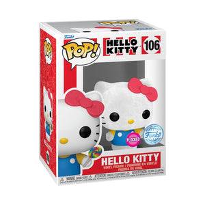 PRE-ORDER Hello Kitty - Hello Kitty (with Lollipop) Flocked Exclusive Pop! Vinyl Figure - PRE-ORDER