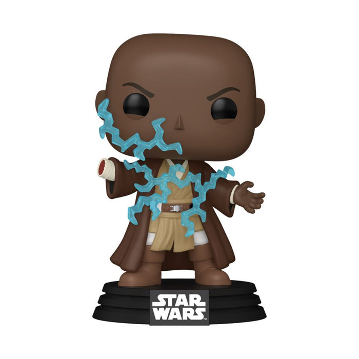PRE-ORDER Star Wars: Revenge of the Sith - Mace Windu Electricity Glow Exclusive Pop! Vinyl Figure - PRE-ORDER