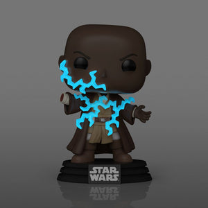 PRE-ORDER Star Wars: Revenge of the Sith - Mace Windu Electricity Glow Exclusive Pop! Vinyl Figure - PRE-ORDER