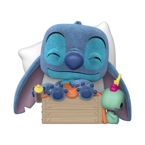 PRE-ORDER Lilo & Stitch - Sleeping Stitch in Box Flocked Exclusive Pop! Vinyl Figure - PRE-ORDER