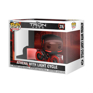 PRE-ORDER TRON: Ares - Athena with Light Cycle Pop! Rides Vinyl Figure - PRE-ORDER