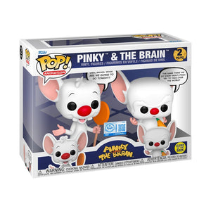 PRE-ORDER Pinky & The Brain - Pinky & The Brain Glow Pop! Vinyl Figure - PRE-ORDER