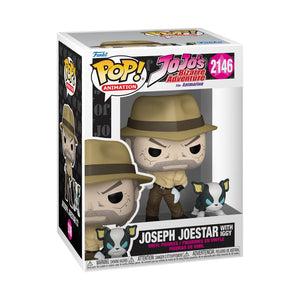 PRE-ORDER JoJo's Bizarre Adventure - Joseph Joestar with Iggy Pop! Vinyl Figure - PRE-ORDER