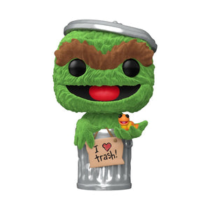 PRE-ORDER Sesame Street - Oscar the Grouch Flocked Exclusive Pop! Vinyl Figure - PRE-ORDER