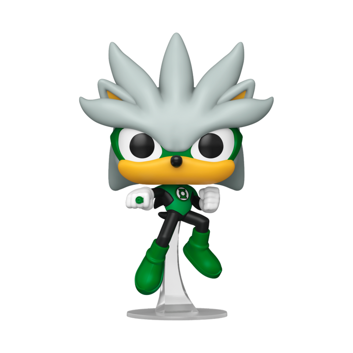 PRE-ORDER Justice League X Sonic the Hedgehog - Silver as Green Lantern Pop! Vinyl Figure - PRE-ORDER