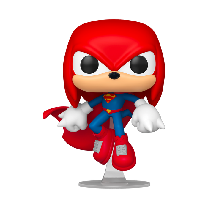PRE-ORDER Justice League X Sonic the Hedgehog - Knuckles as Superman Pop! Vinyl Figure - PRE-ORDER