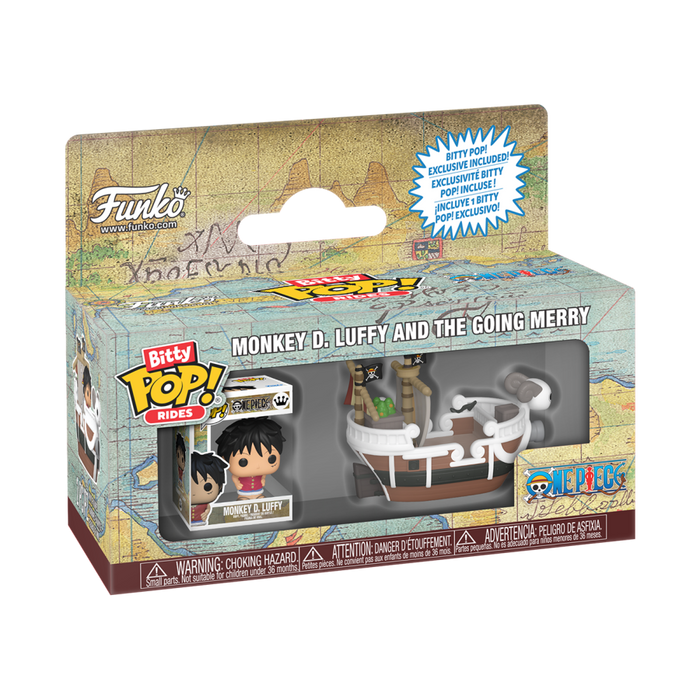 PRE-ORDER One Piece - Luffy with Going Merry Bitty Pop! Rides Vinyl Figure PRE-ORDER