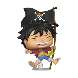PRE-ORDER One Piece - Monkey D. Luffy (with Flag)  Exclusive Pop! Vinyl Figure - PRE-ORDER