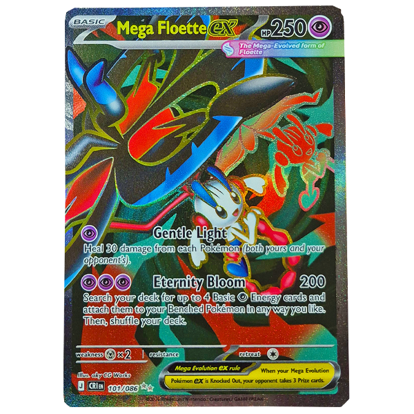 POKÉMON TCG - Mega Floette ex Full Art Ultra Rare - 101/086