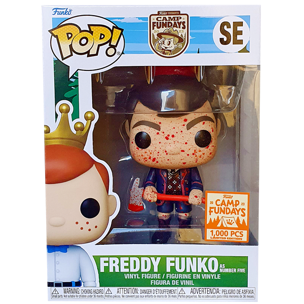 Funko Camp Fundays 2023 - Freddy Funko as Number Five (Bloody) Exclusive Pop! Vinyl Figure