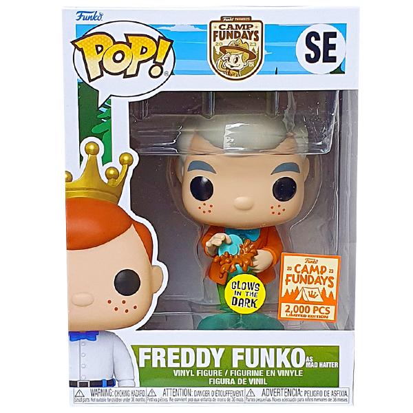 Funko Camp Fundays 2023 - Freddy Funko as Mad Hatter Glow Exclusive Pop! Vinyl Figure