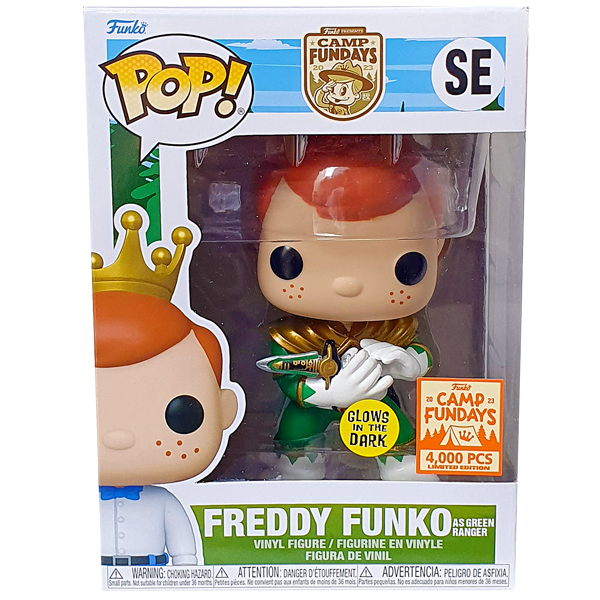 Funko Camp Fundays 2023 - Freddy Funko as Green Ranger Glow Exclusive Pop! Vinyl Figure