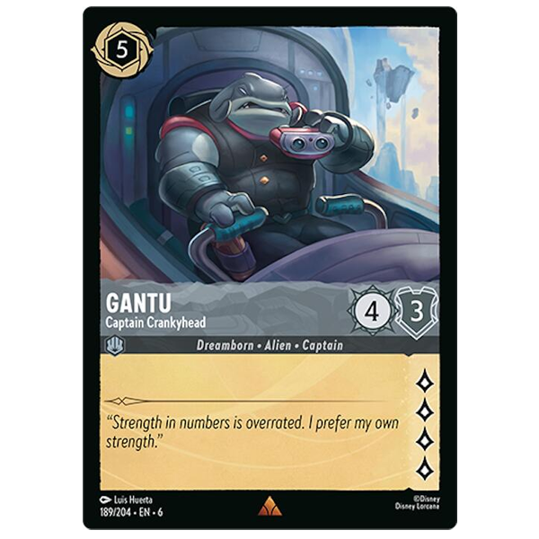 Disney Lorcana TCG - Gantu Captain Crankyhead - 189/204 - Rare