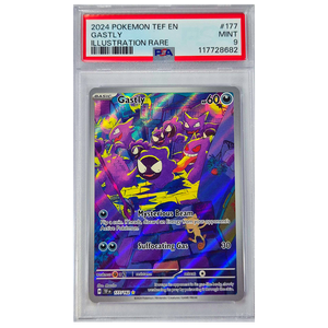 POKÉMON TCG - Gastly Illustration Rare - 177/162 - PSA Graded 9
