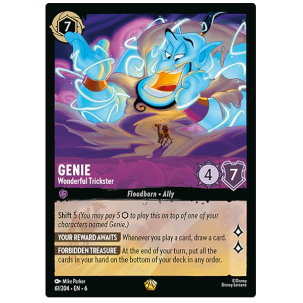 Disney Lorcana TCG - Genie Wonderful Trickster - 61/204 - Legendary