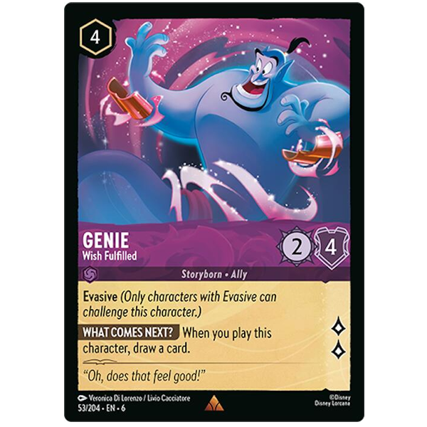 Disney Lorcana TCG - Genie Wish Fulfilled - 53/204 - Rare