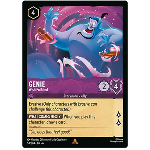 Disney Lorcana TCG - Genie Wish Fulfilled - 53/204 - Rare