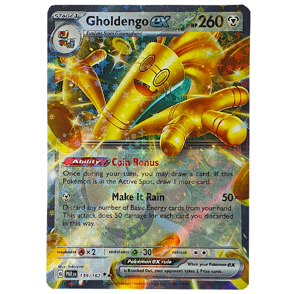 POKÉMON TCG - Gholdengo EX Ultra Rare - 139/182