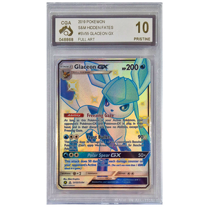 POKÉMON TCG - Glaceon GX Shiny Ultra Rare - SV55/SV94 - CGA Graded 10