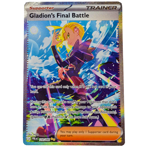 POKÉMON TCG - Gladion's Final Battle Special Illustration Rare - 118/084