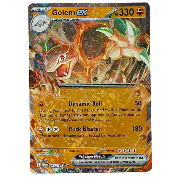 POKÉMON TCG - Golem EX Ultra Rare - 076/165