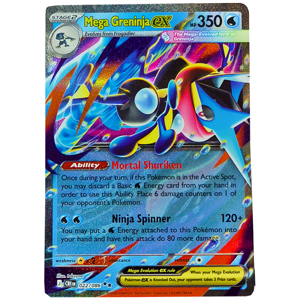 POKÉMON TCG - Mega Greninja ex Ultra Rare - 022/086