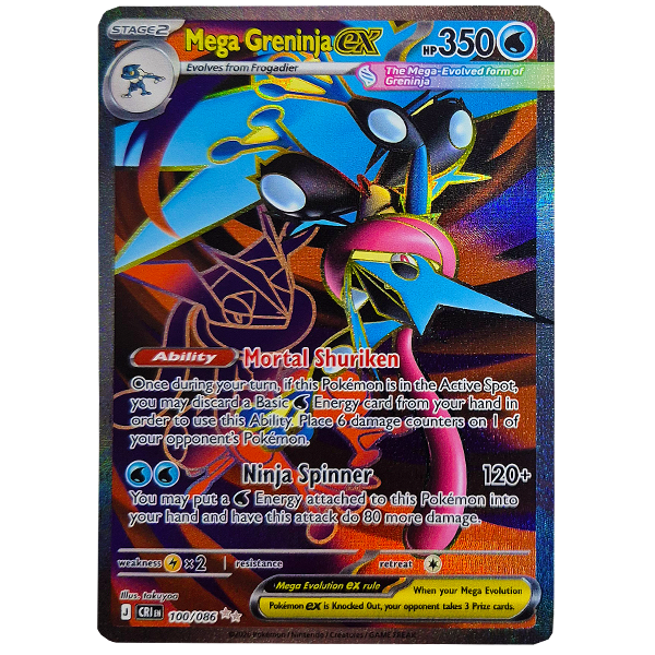 POKÉMON TCG - Mega Greninja ex Full Art Ultra Rare - 100/086