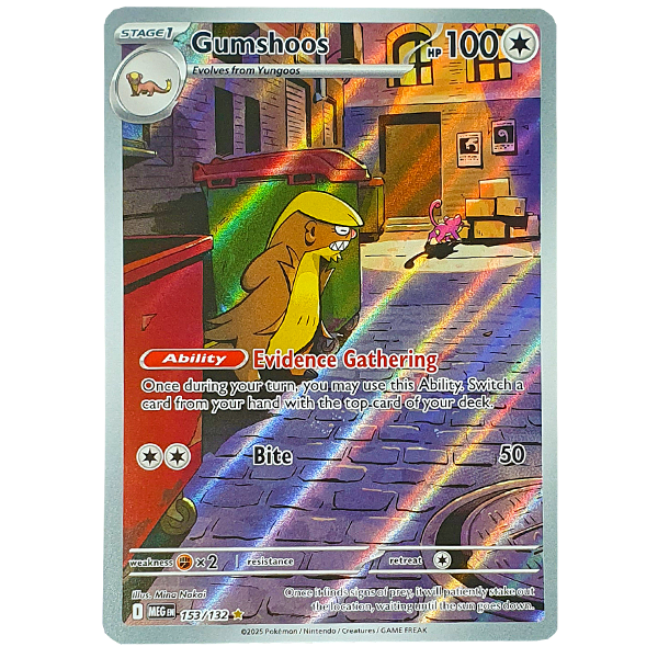 POKÉMON TCG - Gumshoos Illustration Rare - 153/132