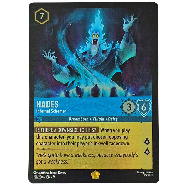 Disney Lorcana TCG - Hades Infernal Schemer - 151/204 - Cold Foil