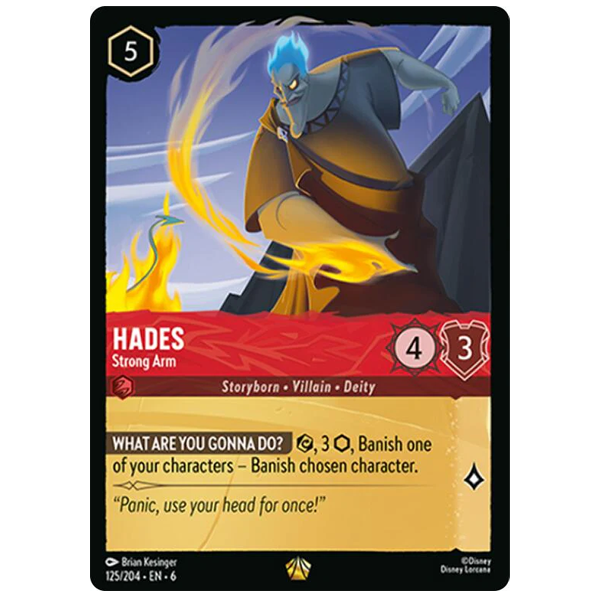 Disney Lorcana TCG - Hades Strong Arm - 125/204 - Legendary