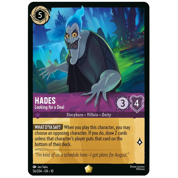 Disney Lorcana TCG - Hades Looking for a Deal - 56/204