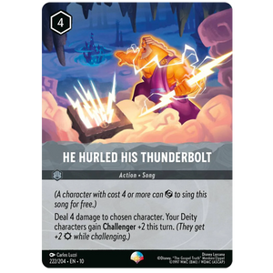 Disney Lorcana TCG - He Hurled His Thunderbolt - 222/204 - Epic