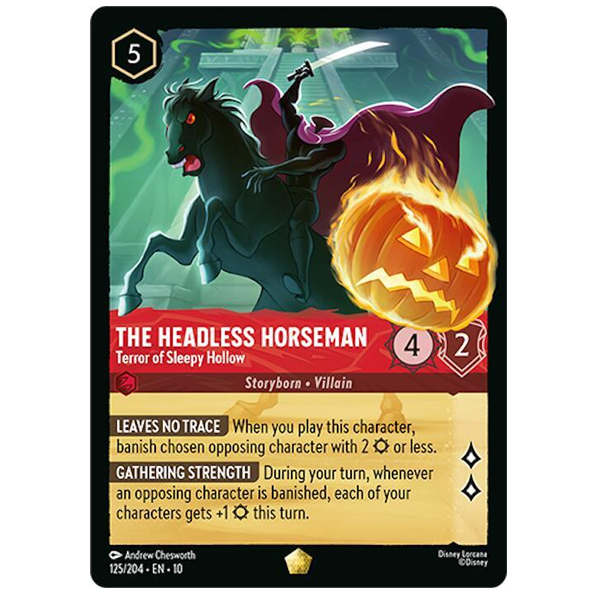 Disney Lorcana TCG - The Headless Horseman Terror of Sleepy Hollow - 125/204