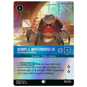 Disney Lorcana TCG - Henry J. Waternoose III Chief Executive Officer - 220/207 - Epic
