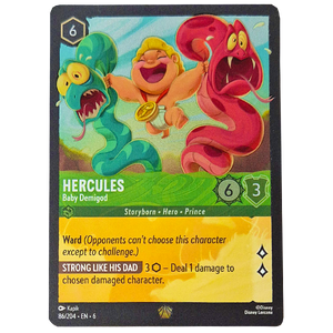 Disney Lorcana TCG - Hercules Baby Demigod - 86/204 - Legendary - Cold Foil