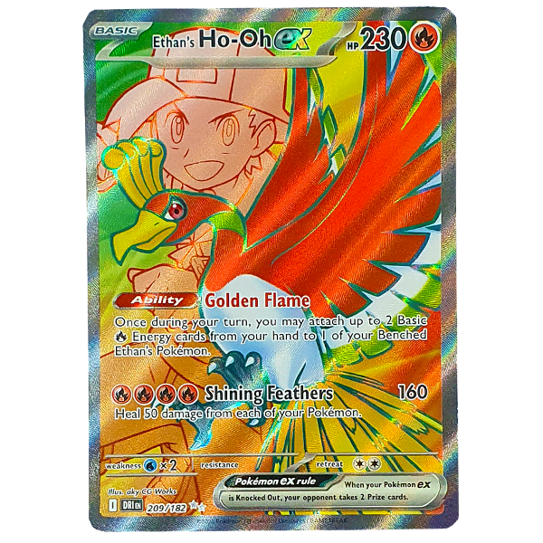 POKÉMON TCG - Ethan's Ho-Oh ex Ultra Rare - 209/182