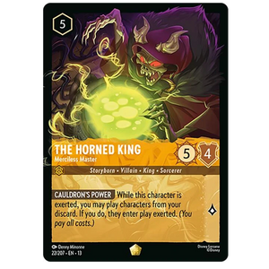 Disney Lorcana TCG - The Horned King Merciless Master - 22/204