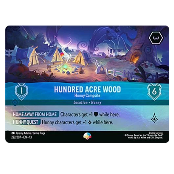 Disney Lorcana TCG - Hundred Acre Wood Hunny Campsite - 222/207 - Epic