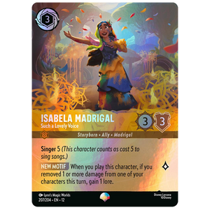 Disney Lorcana TCG - Isabela Madrigal Such a Lovely Voice - 207/204 - Epic