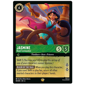 Disney Lorcana TCG - Jasmine Royal Commodore - 84/204 - Legendary