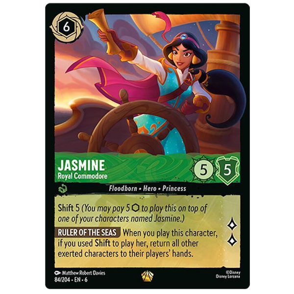 Disney Lorcana TCG - Jasmine Royal Commodore - 84/204 - Legendary