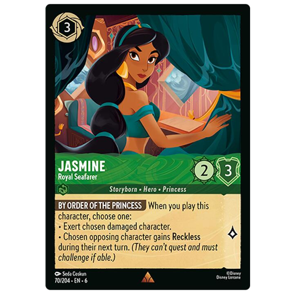 Disney Lorcana TCG - Jasmine Royal Seafarer - 70/204 - Rare